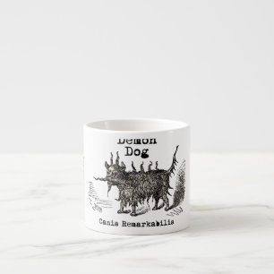 Hondsdemon Vintage Grappig Schattig Espresso Kop