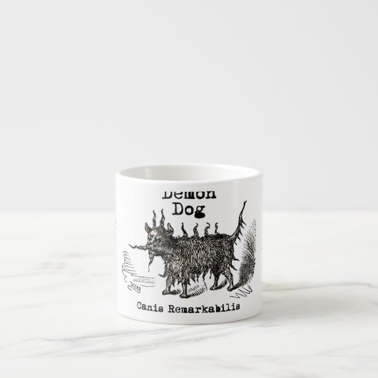 Hondsdemon Vintage Grappig Schattig Espresso Kop (Voorkant)