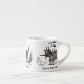 Hondsdemon Vintage Grappig Schattig Espresso Kop (Rechts)