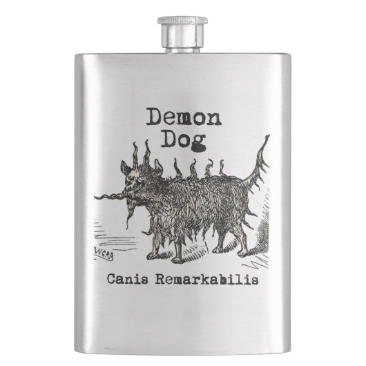 Hondsdemon Vintage Grappig Schattig Flacon (Voorkant)