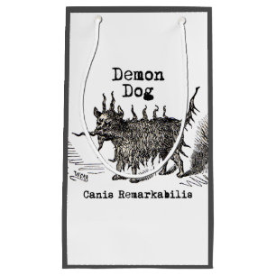 Hondsdemon Vintage Grappig Schattig Klein Cadeauzakje
