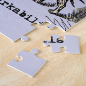 Hondsdemon Vintage Grappig Schattig Legpuzzel (Zijkant)