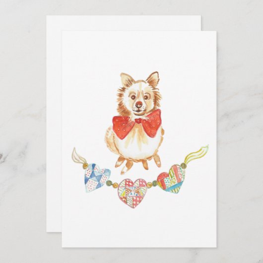 Hondsdolheid Feestdagenkaart (Voorkant / Achterkant)