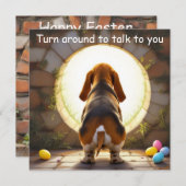 Hondsdolle jacht - Pasen Feestdagenkaart (Voorkant / Achterkant)