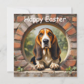 Hondsdolle jacht - Pasen Feestdagenkaart (Achterkant)