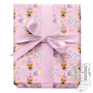 Hondsdraf Verpakkings Papier in Roze