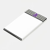 Hondsdraprint monogram post-it® notes (Schuin)