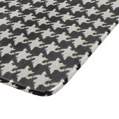 Hondsdraprint zwart wit patroon snijplank (Hoek)