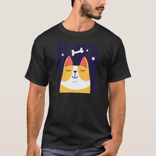 Hondsdromen Schattige Corgi T-shirt (Voorkant)