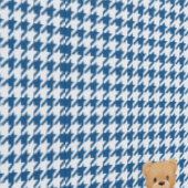 Hondsdroog Teddy Thuis, Klassiek Blauw, Behang (Zoom)
