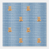 Hondsdroog Teddy Thuis, Klassiek Blauw, Behang (Voorkant)