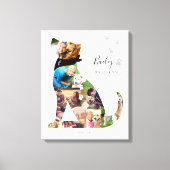 Hondsfoto Collage Aandenkenhuisdier Herdenking Canvas Afdruk (Voorkant)