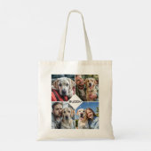 hondsfoto collage huisdier tote bag (Achterkant)