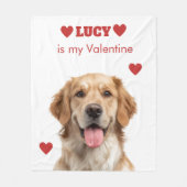 Hondsfoto Valentijnsdagdeken op maat Fleece Deken (Voorkant)