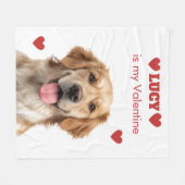 Hondsfoto Valentijnsdagdeken op maat Fleece Deken (Voorkant (Horizontaal))