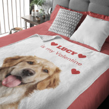 Hondsfoto Valentijnsdagdeken op maat