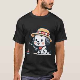 Hondshaai oud visthema t-shirt