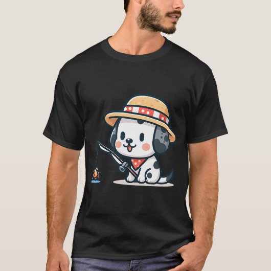 Hondshaai oud visthema t-shirt (Voorkant)