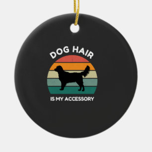 Hondshaar is mijn accessoire - Grappig hond ontwer Keramisch Ornament