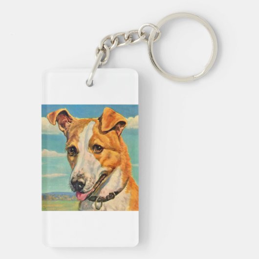 hondshond sleutelhanger (achterkant)