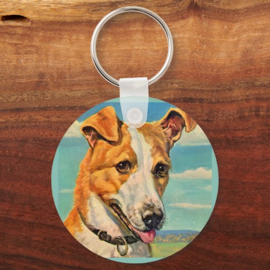 hondshond sleutelhanger (Voorkant)