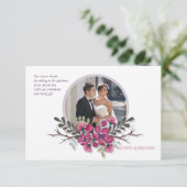 Hondshout Foto Bedankkaartje Kaart (Staand voorkant)