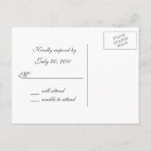 Hondshout/ Huwelijksreactiekaart Uitnodiging Briefkaart (Achterkant)