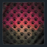 Hondspak, dierenvoetafdruk, kattenhuisdier bandana<br><div class="desc">Diervoetafdruk in een modern laag poly-ontwerp,  trendy ombre bold kleuren,  roze,  kajaki en zwarte kleuren,  katten- of hondenpoten.</div>