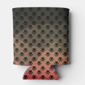 Hondspak, dierenvoetafdruk, kattenhuisdier blikjeskoeler (Achterkant)