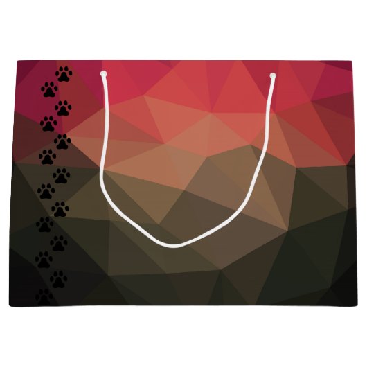 Hondspak, dierenvoetafdruk, kattenhuisdier groot cadeauzakje (Voorkant)
