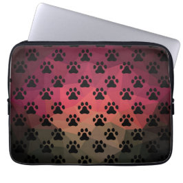 Hondspak, dierenvoetafdruk, kattenhuisdier laptop sleeve