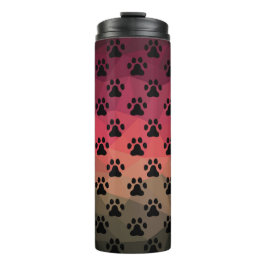 Hondspak, dierenvoetafdruk, kattenvoet thermosbeker