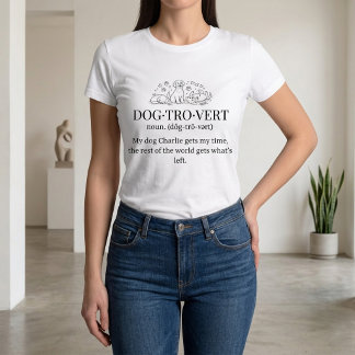 Hondstrouw hilarious tekst Persoonlijke hond Moede Tri-Blend Shirt