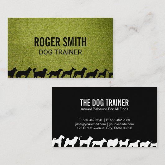 Hondstypen | hondentraining visitekaartje (Voorkant / Achterkant)
