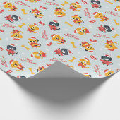 Hondthema Kerst Inpakpapier (Hoek)