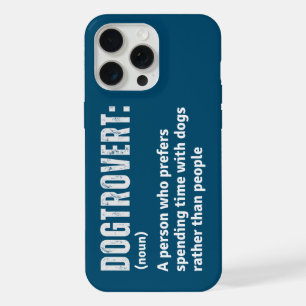 Hondtrovert Definitie Grappige Introverte Hondenei iPhone 15 Pro Max Case
