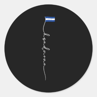 Hondura Signature Hondurese vlag Ronde Sticker