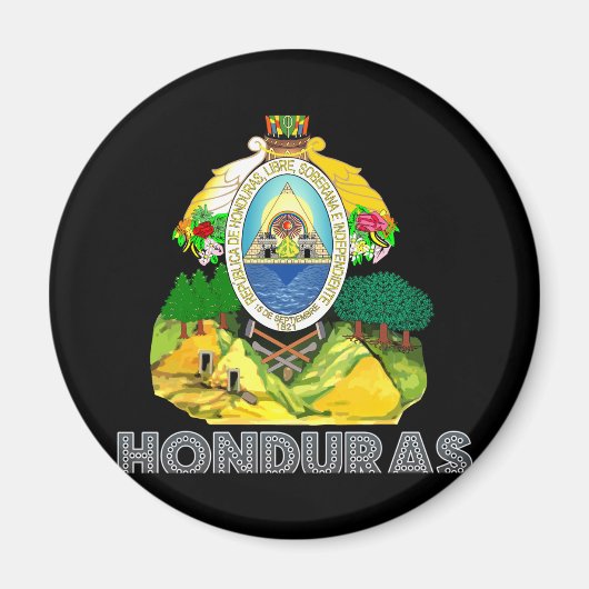 Honduran Emblem Magneet (Voorkant)