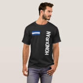 Honduran Flag And Honduras Roots T-shirt (Voorkant volledig)