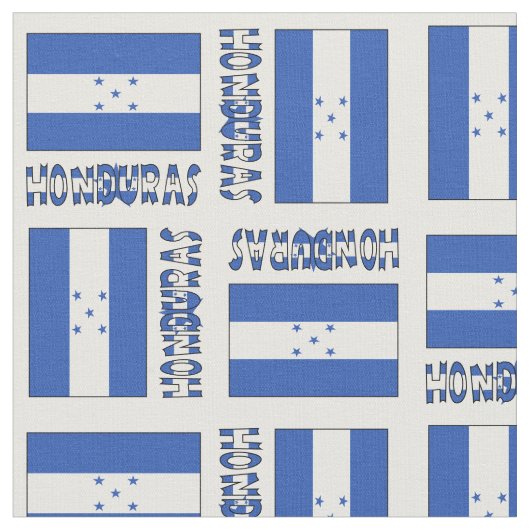 Honduran Flag en Honduras Stof (Close Up)