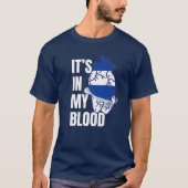 Honduran Flag Heart Blood Veins Hand Honduras T-shirt (Voorkant)