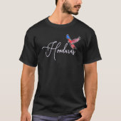 Honduran Scarlet Macaw Mannen Vrouwen Honduras T-shirt (Voorkant)