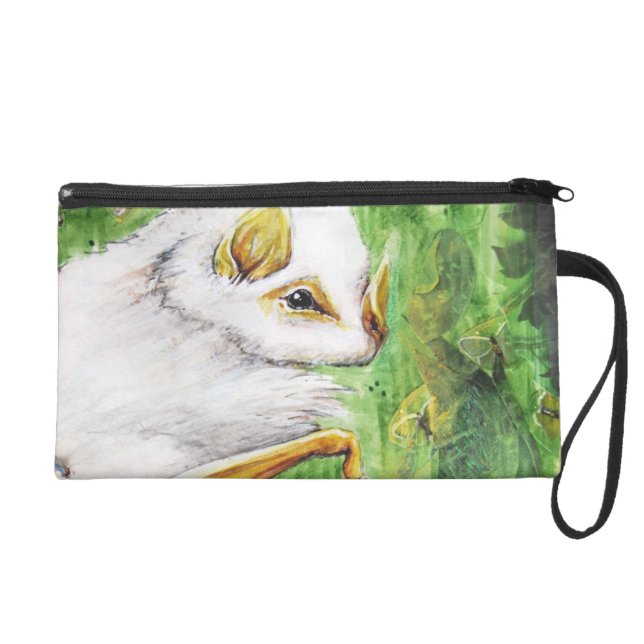 Honduran White Bat, Natuur Collage Wristlet (Voorkant)