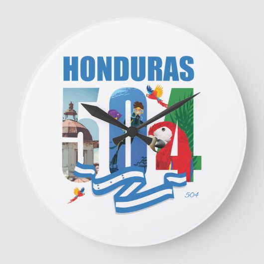 Honduras 504 Reloj de Pared Grote Klok (Voorkant)