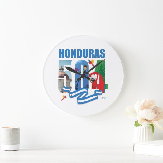 Honduras 504 Reloj de Pared Grote Klok (Huis)