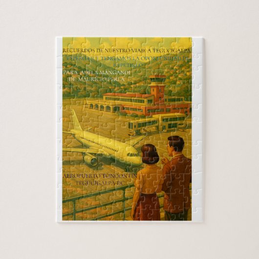  Honduras AEROPUERTO TONCONTIN Retro poster Legpuzzel (Verticaal)