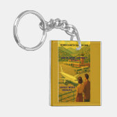  Honduras AEROPUERTO TONCONTIN Retro poster Sleutelhanger (Voorkant Links)