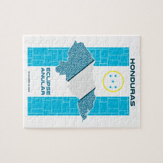 Honduras Annular Eclipse Puzzle Legpuzzel (Horizontaal)