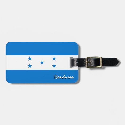 Honduras-Bagagelabels, patriottische vlag Honduras Bagagelabel (Voorkant horizontaal)