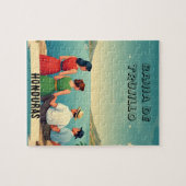  Honduras BAHIA DE TRUJILLO Retro poster Legpuzzel (Horizontaal)
